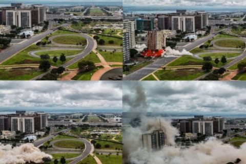 Implosão do Torre Palace: fim de uma era no coração de Brasília
